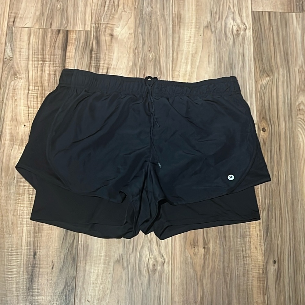 Black RBX athletic shorts